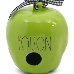 Rae Dunn POISON apple birdhouse